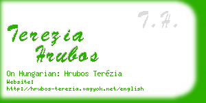 terezia hrubos business card